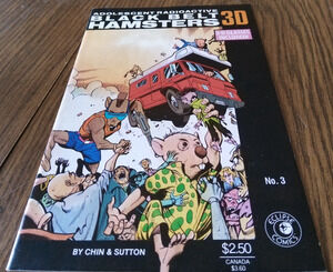 Adolescent Radioactive Black Belt Hamsters In 3D #3 November 1986 Eclipse Comics